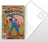 Captain America 50th Anniversary Issue Comic Cover Postal Card