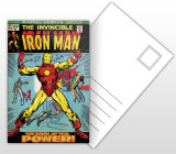 The Invincible Iron Man The Birth of the Power Comic Cover Postal Card