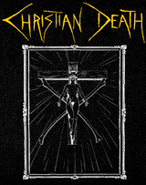 Christian Death - Crucifix 9x10" Printed Backpatch