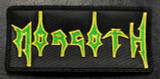 Morgoth - Logo Green and Yellow 7x2.5" Embroidered Patch