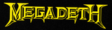 Megadeth - Logo 6x2" Printed Patch Megadeth - Logo 6x2" Printed Patch