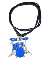 Blue Drum Set Necklace