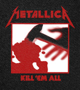 Metal - Kill 'Em All 13x14" Printed Backpatch