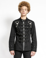 Men's Handcuff Goth Black Jacket