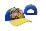 Wario Blue and Yellow Snapback Hat