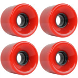 Blank Red 52mm Skateboard Wheels
