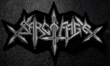 Sarcofago - White Logo 5x2.5" Embroidered Patch