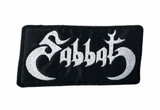 Sabbat - Silver Logo 5x2.5" Embroidered Patch