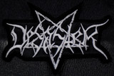 Desaster - White Logo 4.5x4" Embroidered Patch