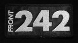 Front 242 - White Logo 4x2" Embroidered Patch
