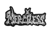 Merciless - White Logo 5x2" Embroidered Patch