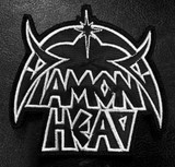 Diamond Head - White Helmet 4x3.5" Embroidered Patch