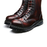 Burgundy Rub-Off 10i Steel Toe Capped Derby Boots