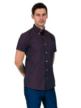 Relco Burgundy Tonic Color Button-Up Shirt