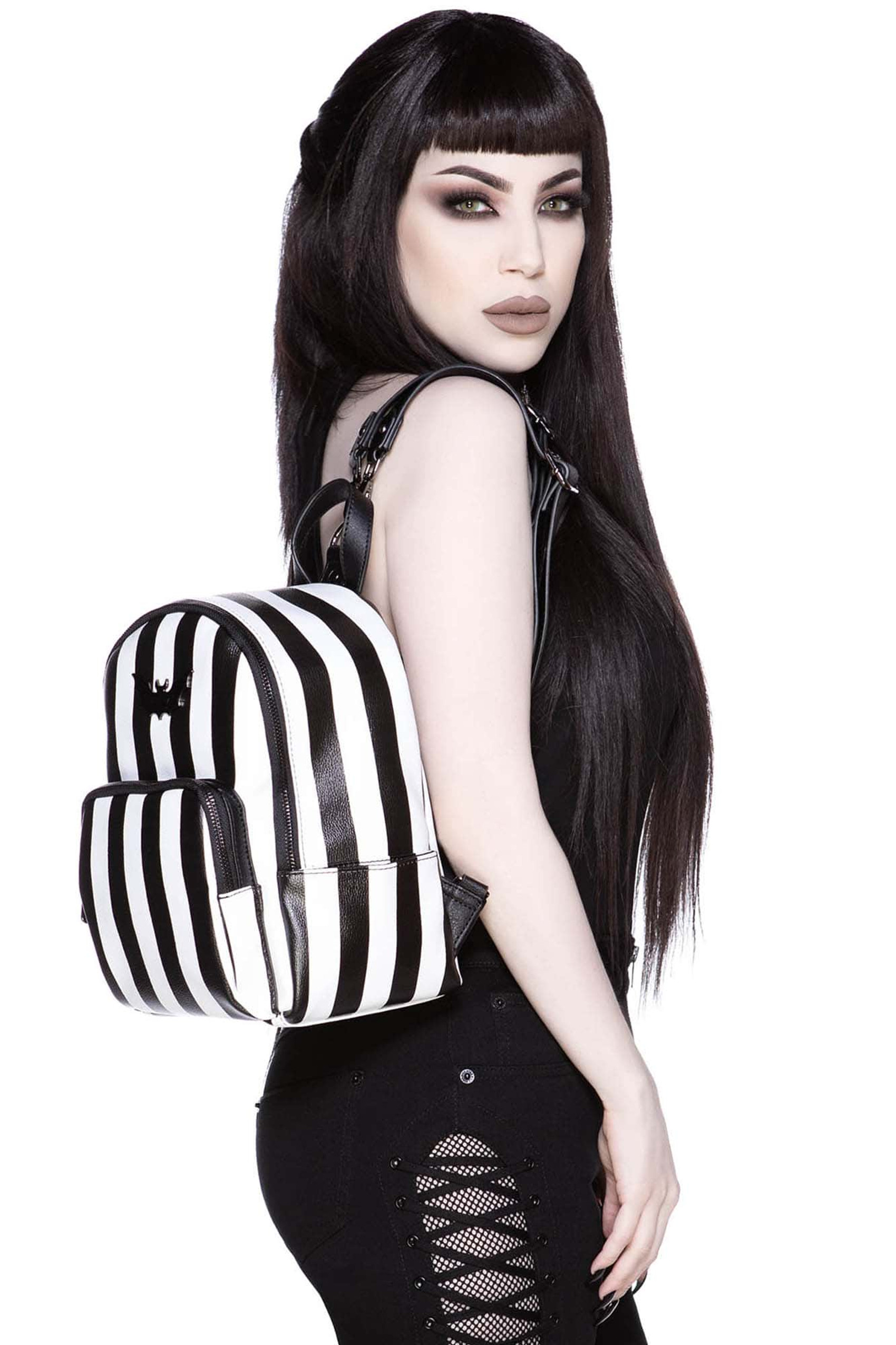 Rails Black & White Mini Backpack
