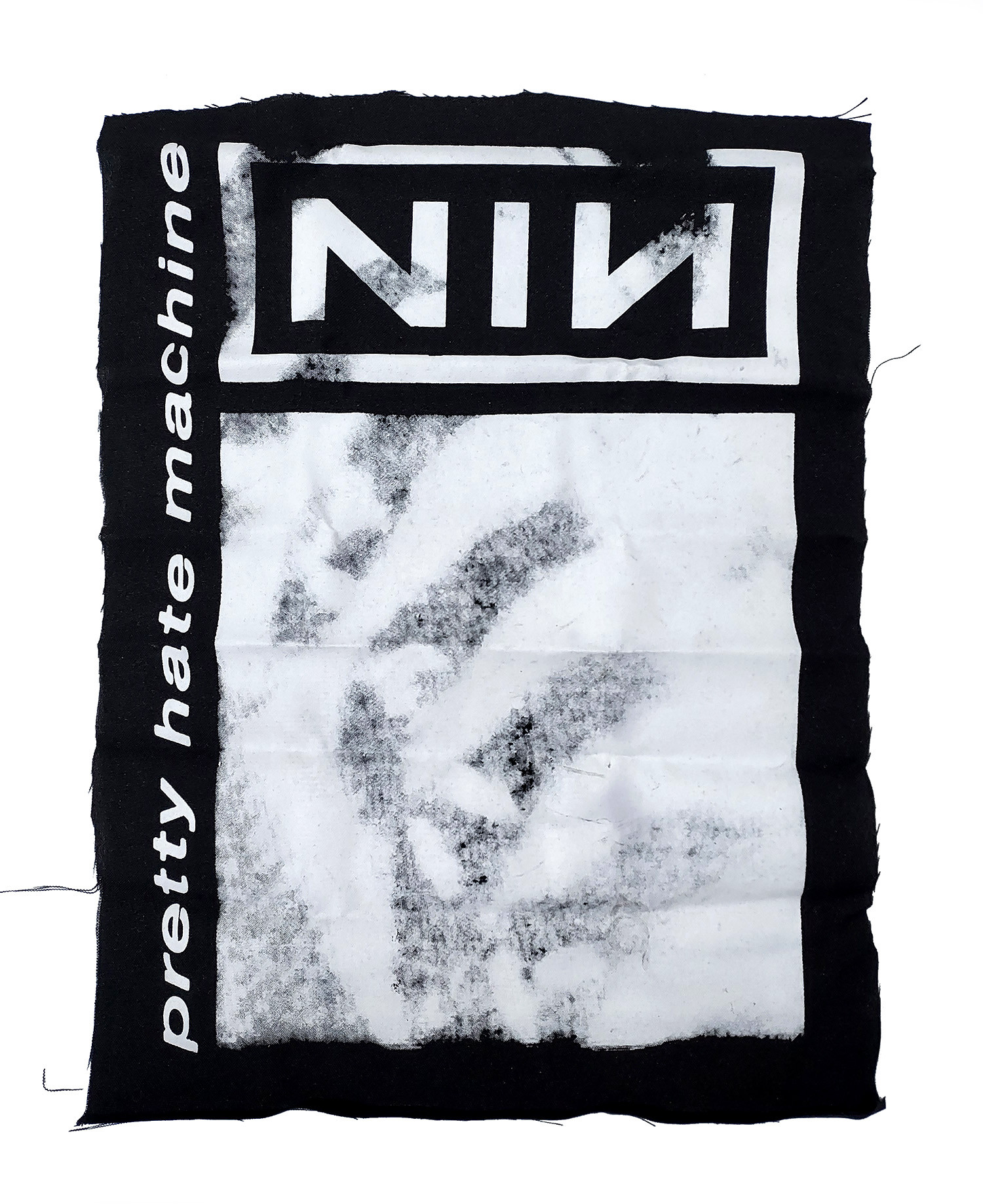 NIN - Pretty Hate Machine B&W Test Print Backpatch