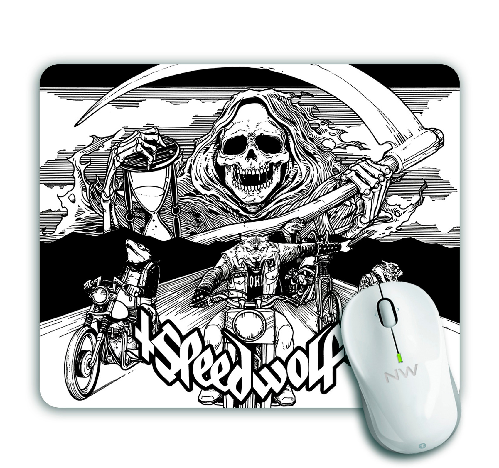 NuclearWaste-image Speedwolf - Ride with Death 9x7" Mousepad