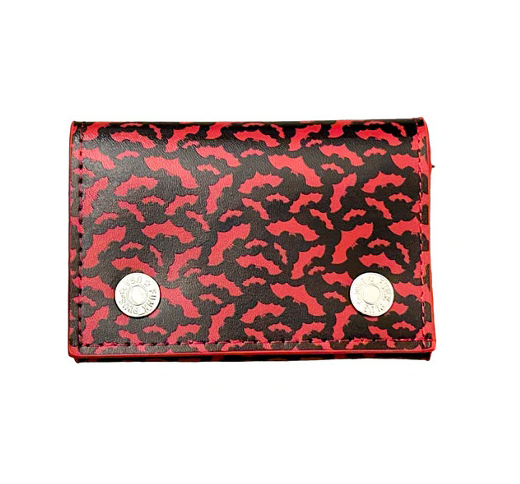 NuclearWaste-image Red Bats Genuine Leather Tri-Fold Wallet