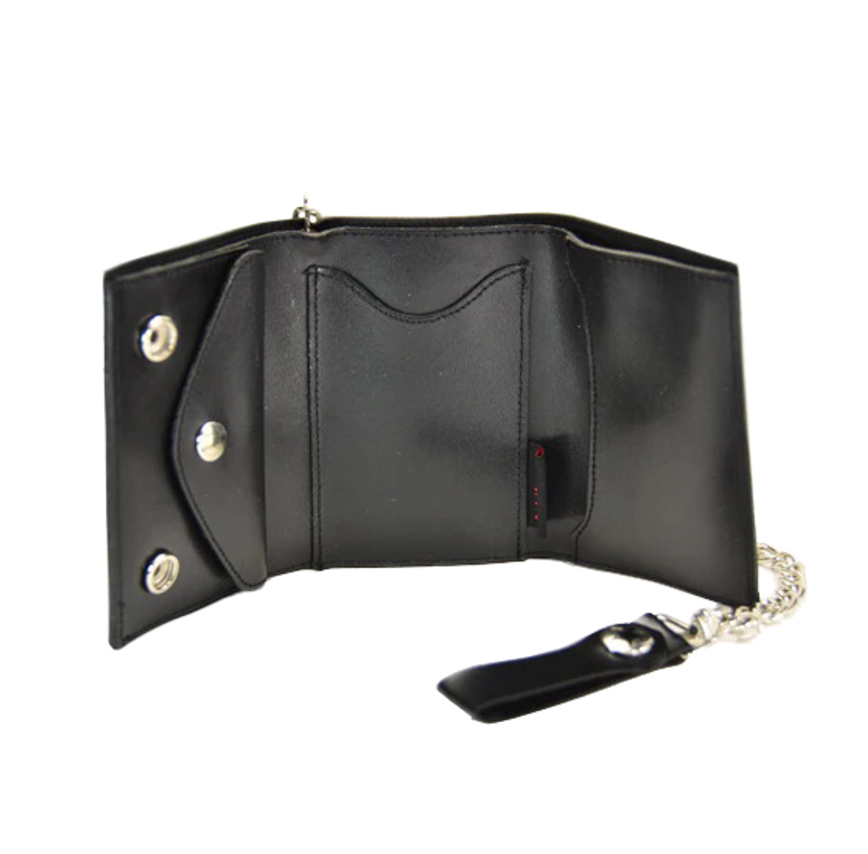 NuclearWaste-image Red Bats Genuine Leather Tri-Fold Wallet
