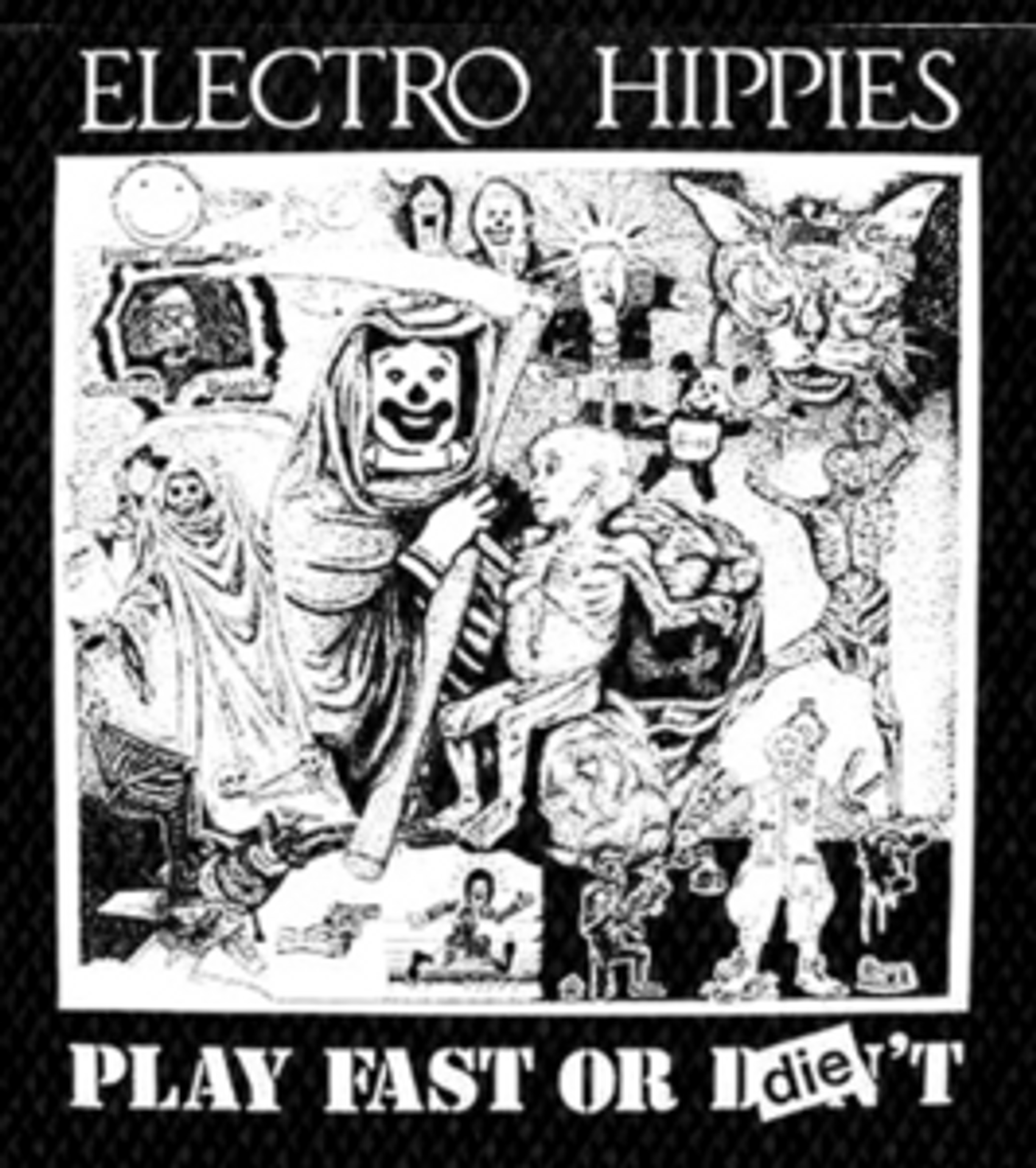 Electro Hippies - Play Fast 4x4" Printed Patch