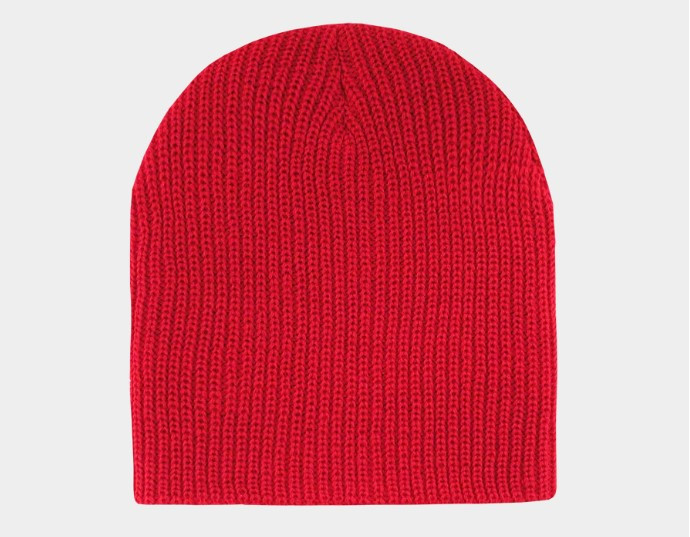 Red GI Cuffless Watch Cap