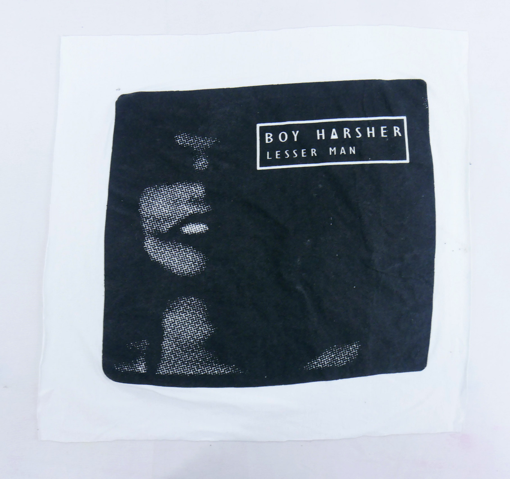 Boy Harsher - Lesser Man Test Print Backpatch