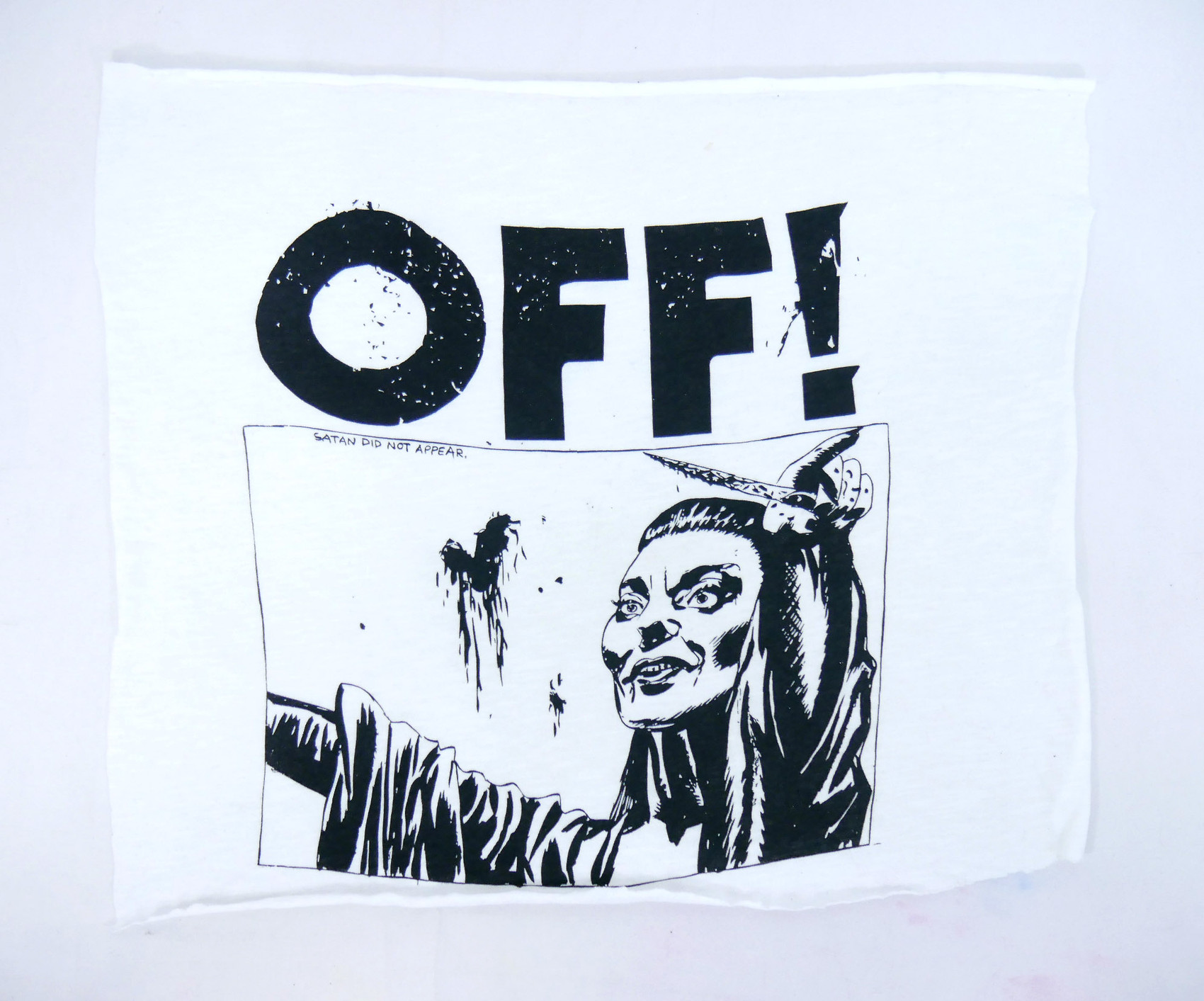 OFF! White Test Print Backpatch