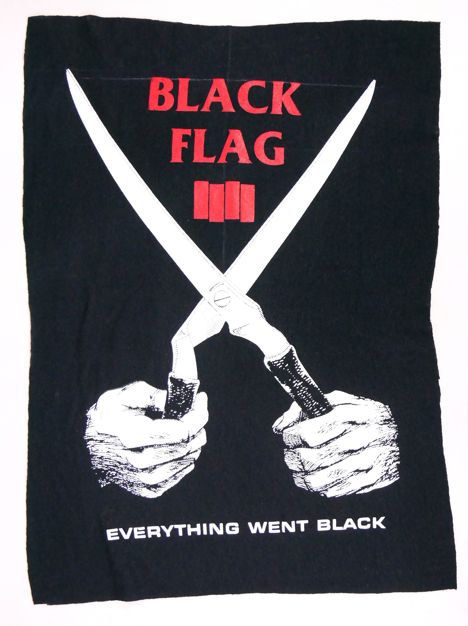 Black Flag - Everything Went Black Test Print Backpatch