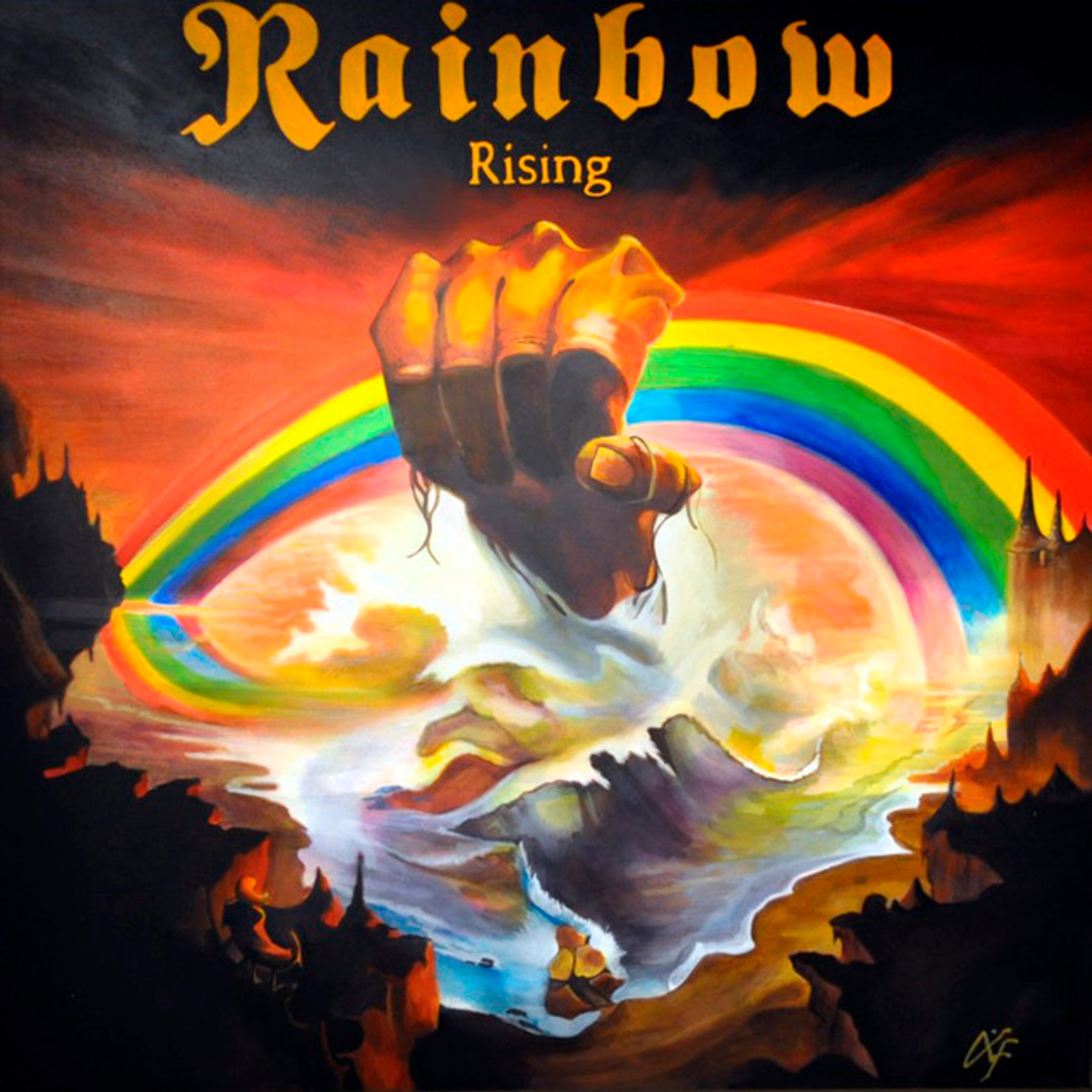 Rainbow - Rising 4x4" Color Patch