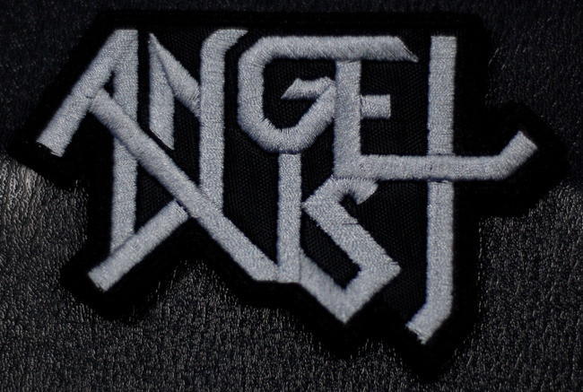 Angel Dust - Grey Logo 4x3.5" Embroidered Patch