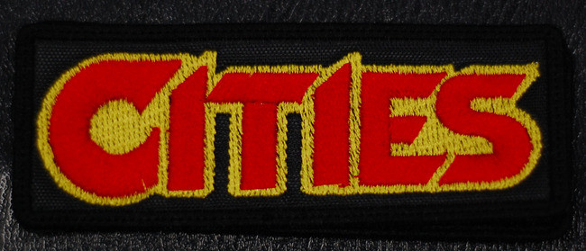 Cities - Red/Yellow Logo 4.5x1" Embroidered Patch