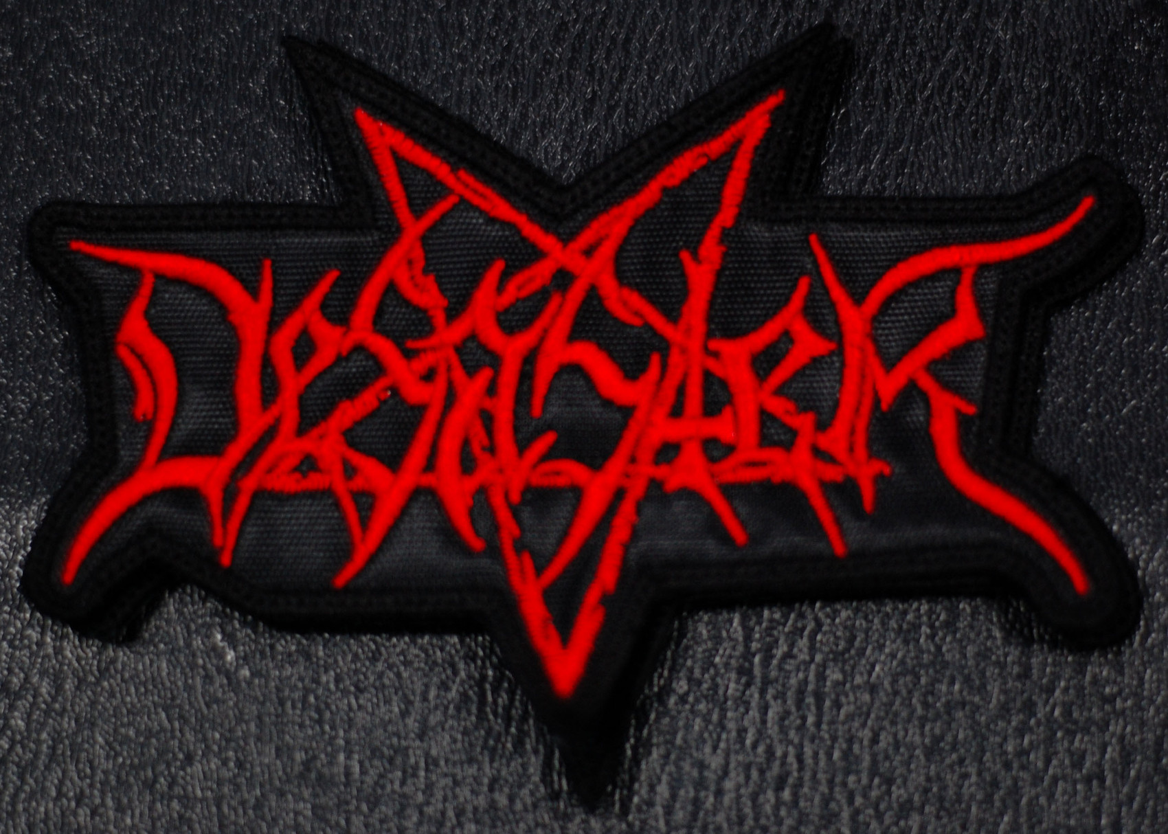 Desaster - Red Logo 4.5x4" Embroidered Patch
