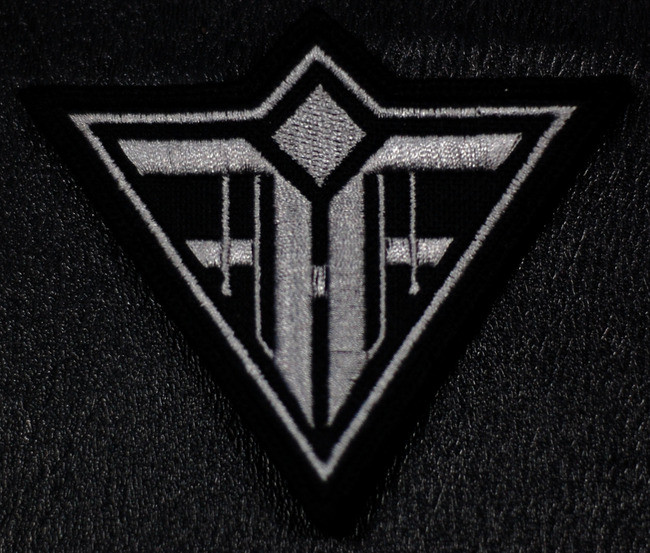 Feindflug - Grey Logo 4x3" Embroidered Patch