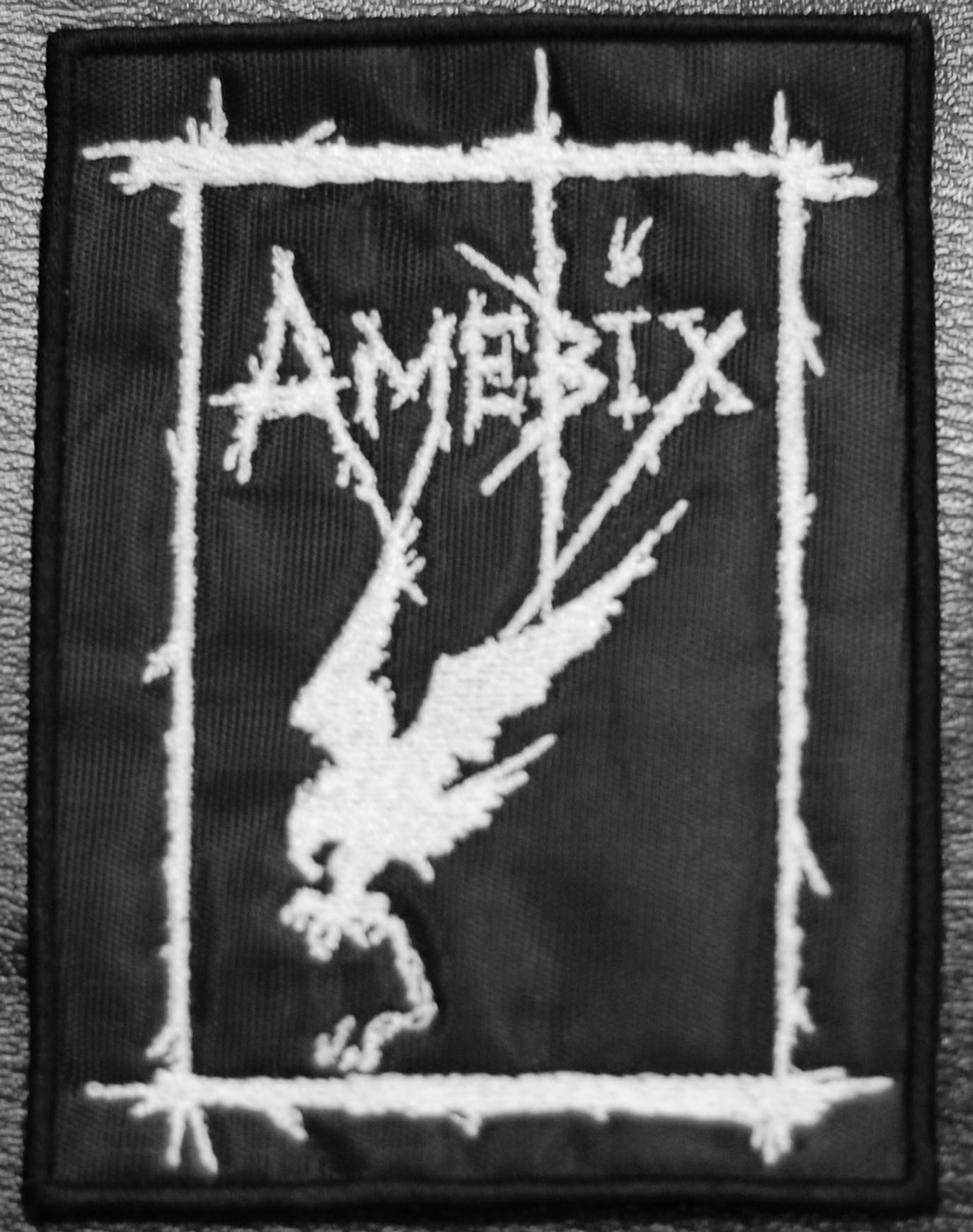 Amebix - Crow 4x5" Embroidered Patch Skull