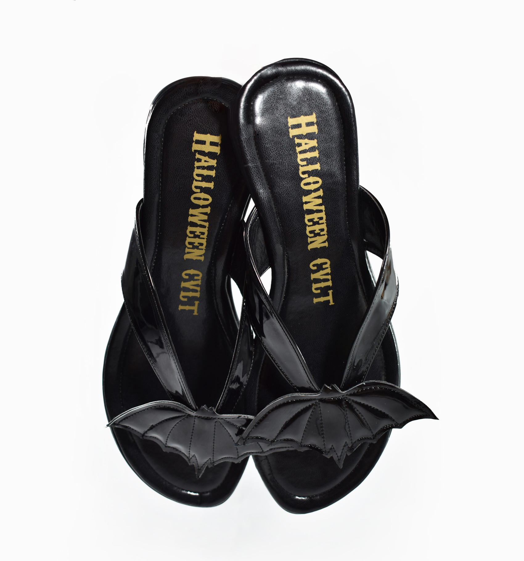 Black Bat Cute Sandals