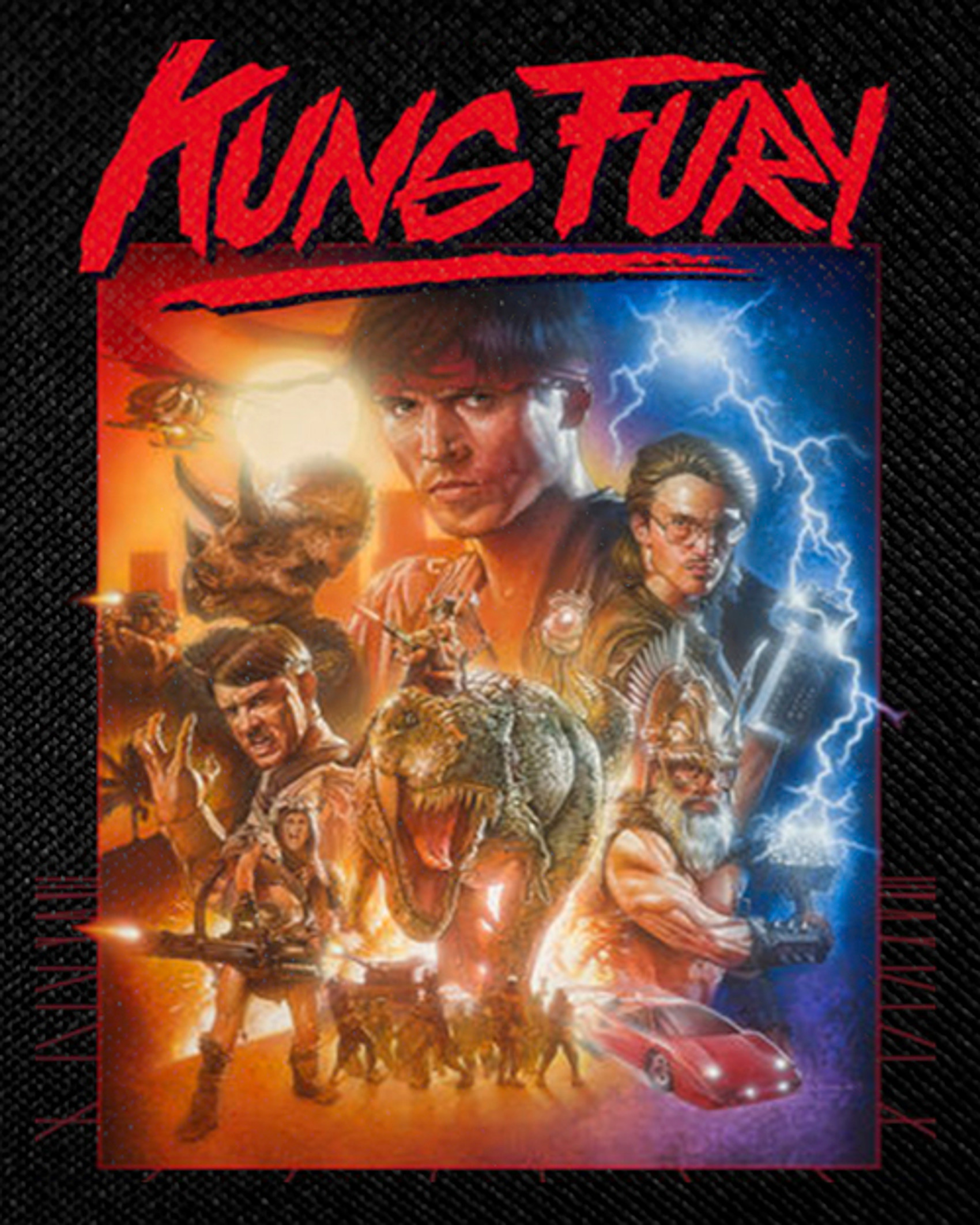 Kung Fury 4x4" Color Patch