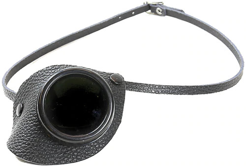 Leather Wrap Black Monocle