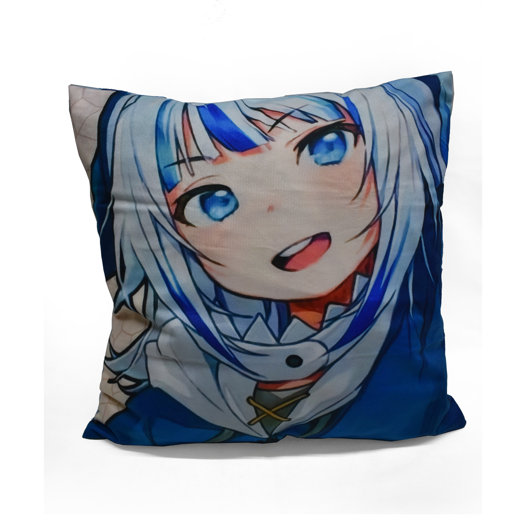 NuclearWaste-image Gawr Gura Myth Throw Pillow