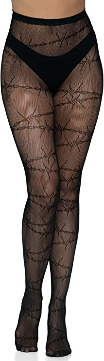 Barbed Wire Fishnet Tights