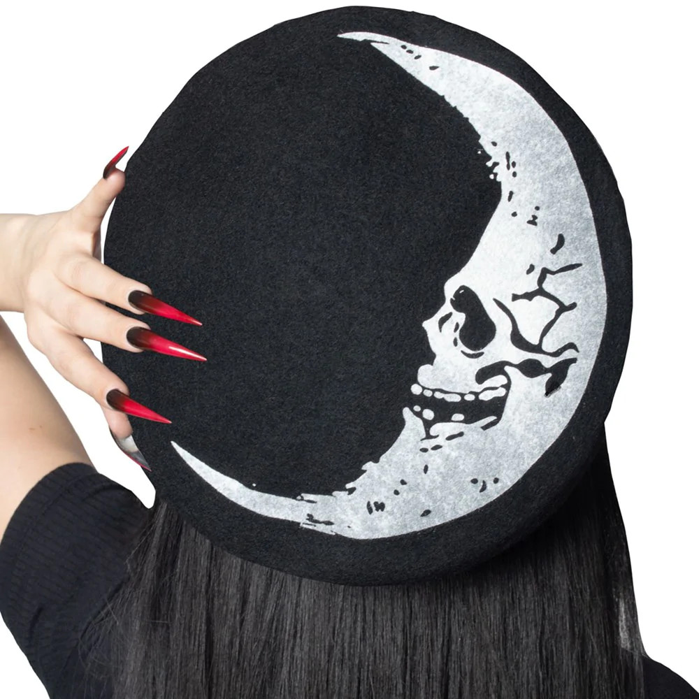 Kreepsville 666 - Crescent Moon Beret Hat