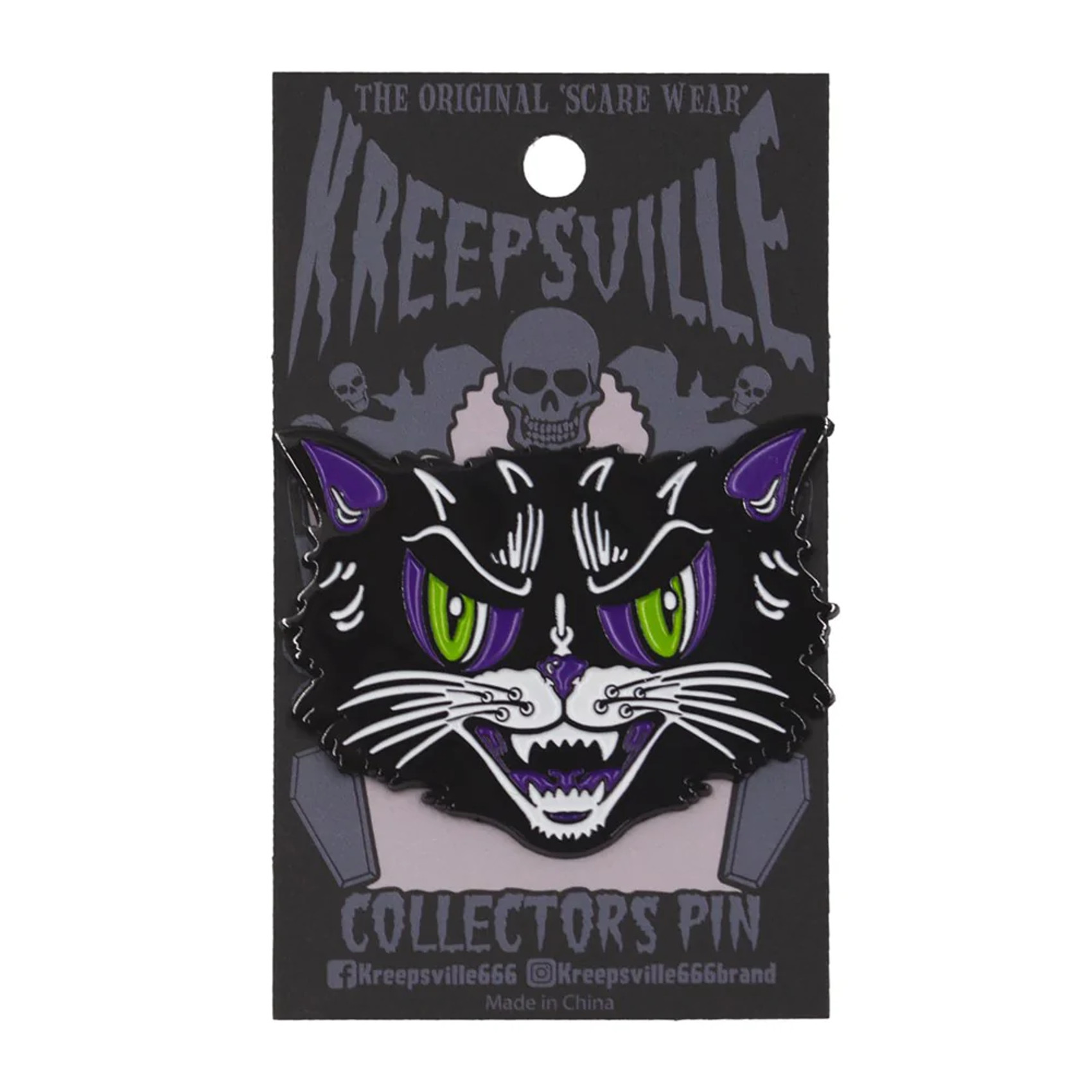 Kreepsville 666 - Kattitude Enamel Pin