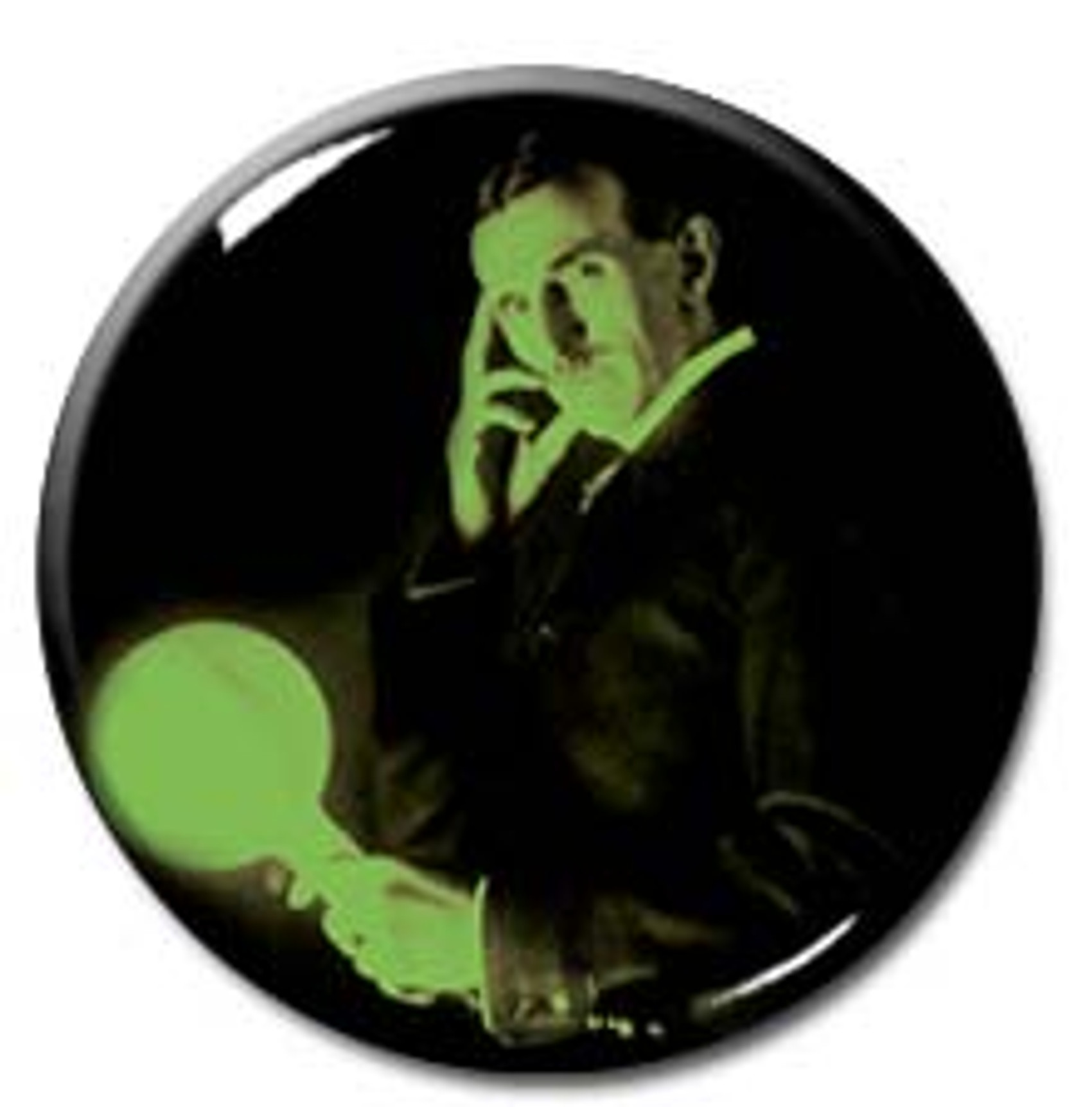 Nikola Testla 2.25" Pin