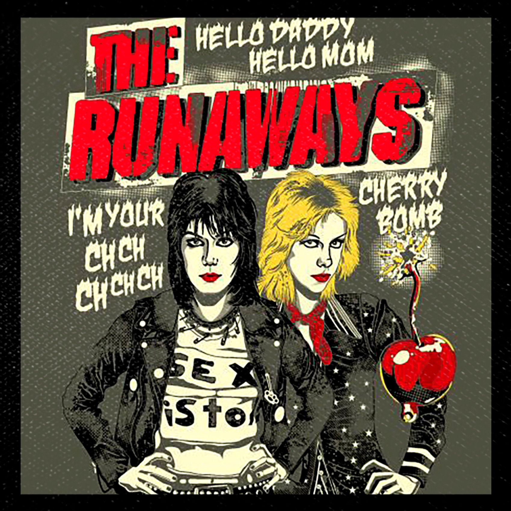 The Runaways - Cherry Bomb 4x4" Color Patch