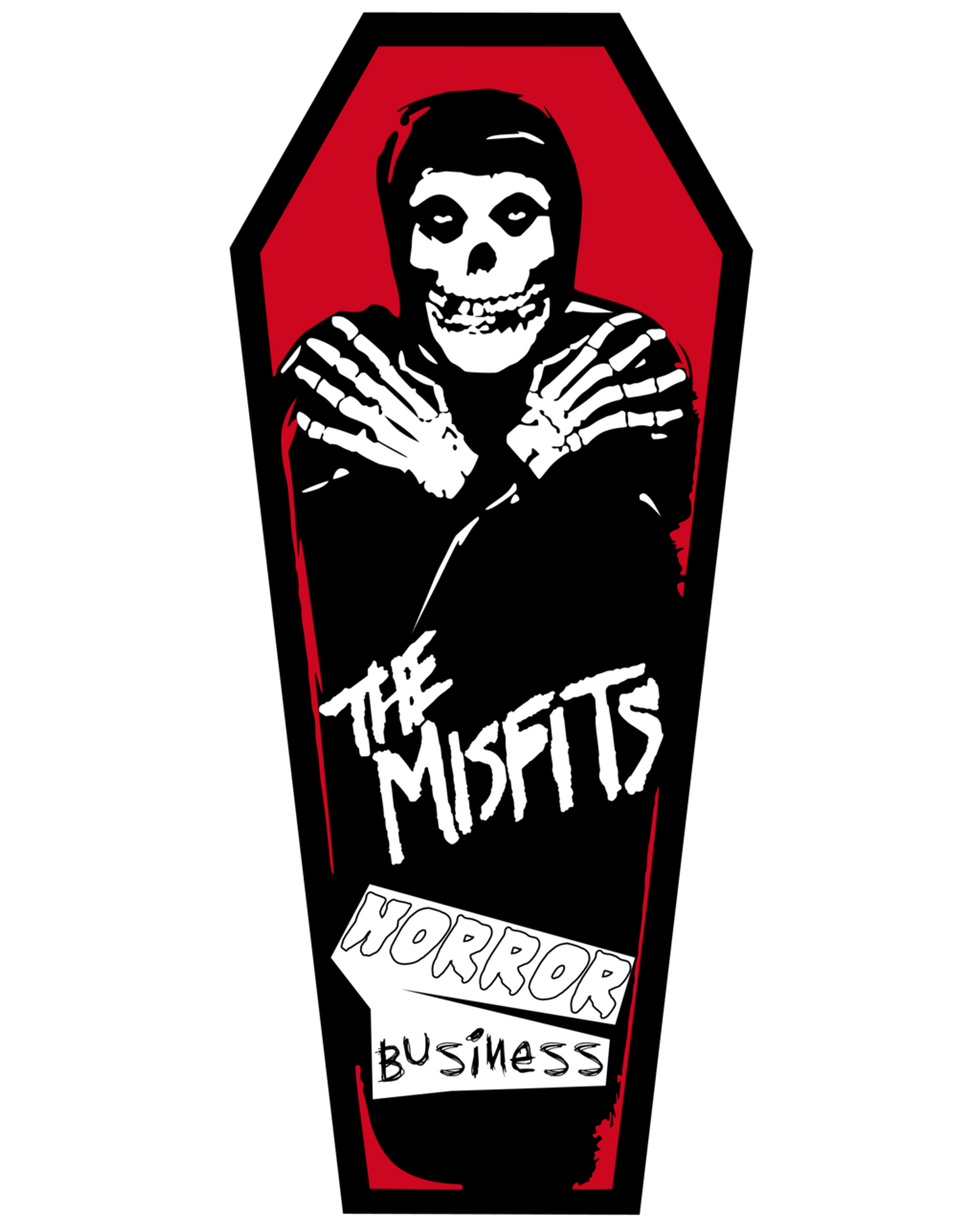 NuclearWaste-image Misfits - Horror Business Coffin 6x2.5" Color Patch