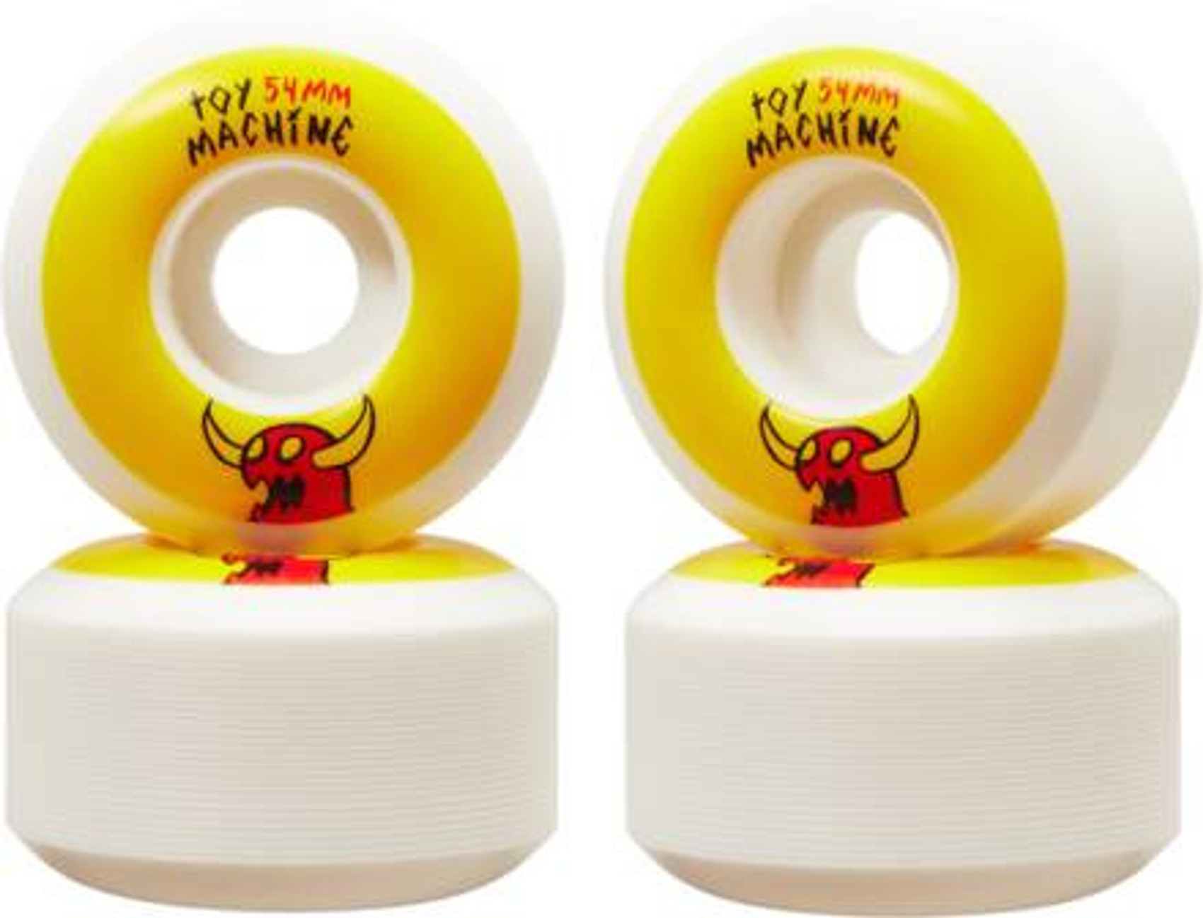 Toy Machine Skateboards Sketchy Monster White/Yellow Wheels