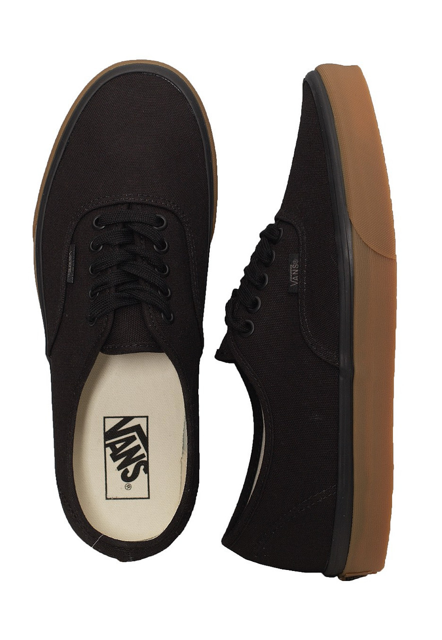 Vans - Authentic Black / Gum Sole Sneakers
