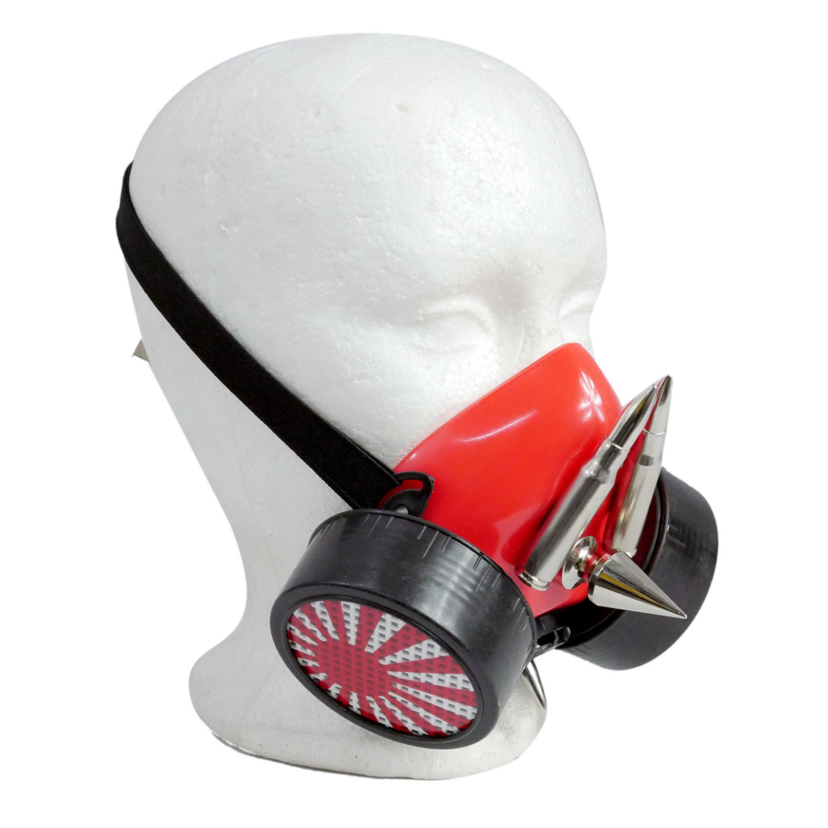 Red Respirator with The Red Sun and Spikes