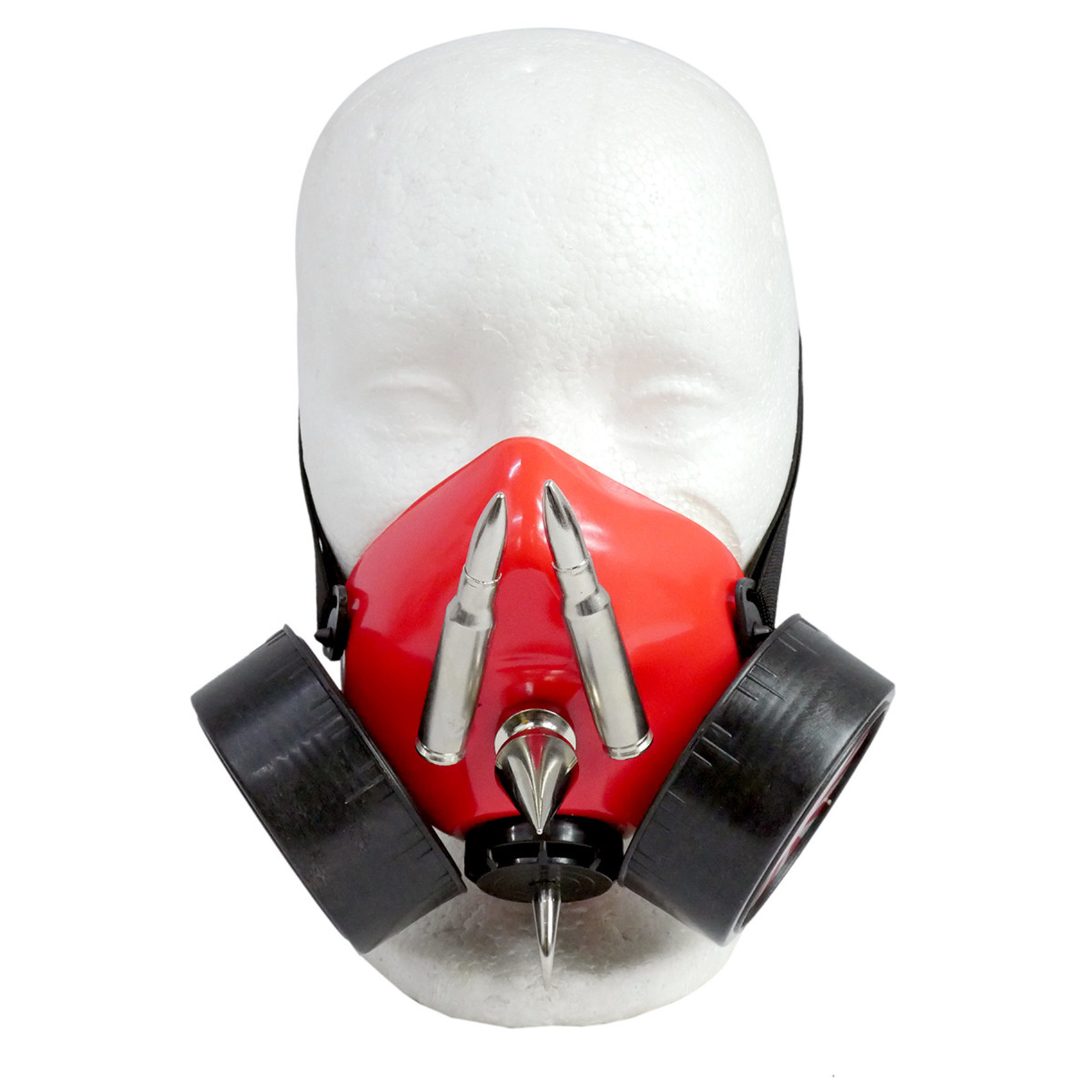 Red Respirator with The Red Sun and Spikes