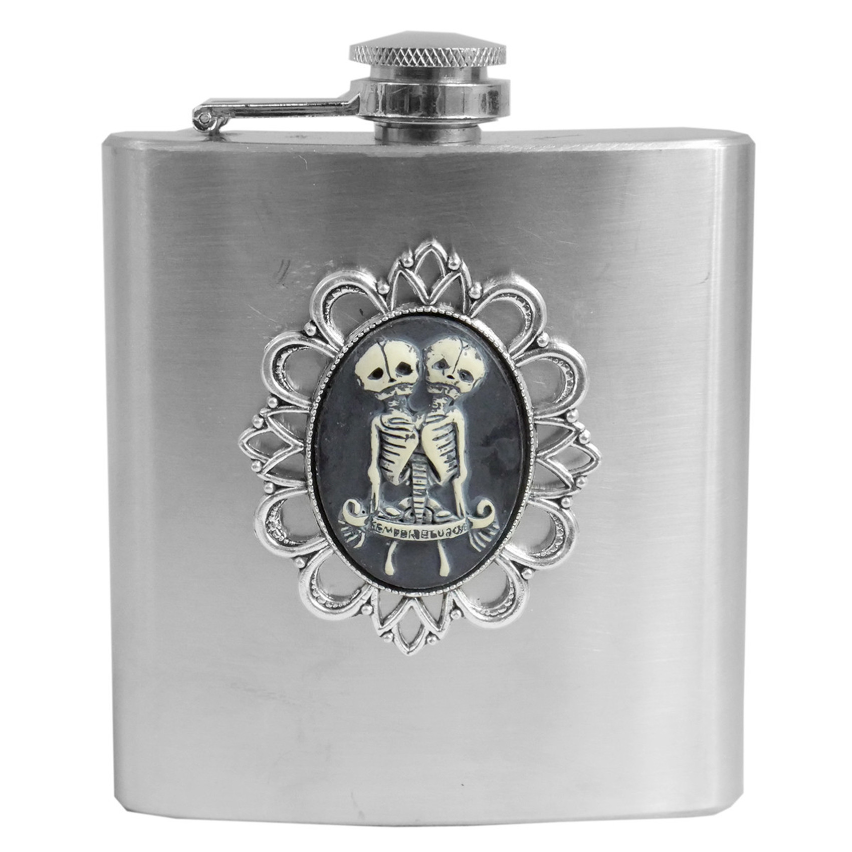 NuclearWaste-image Siamese Twins Brooch Flask