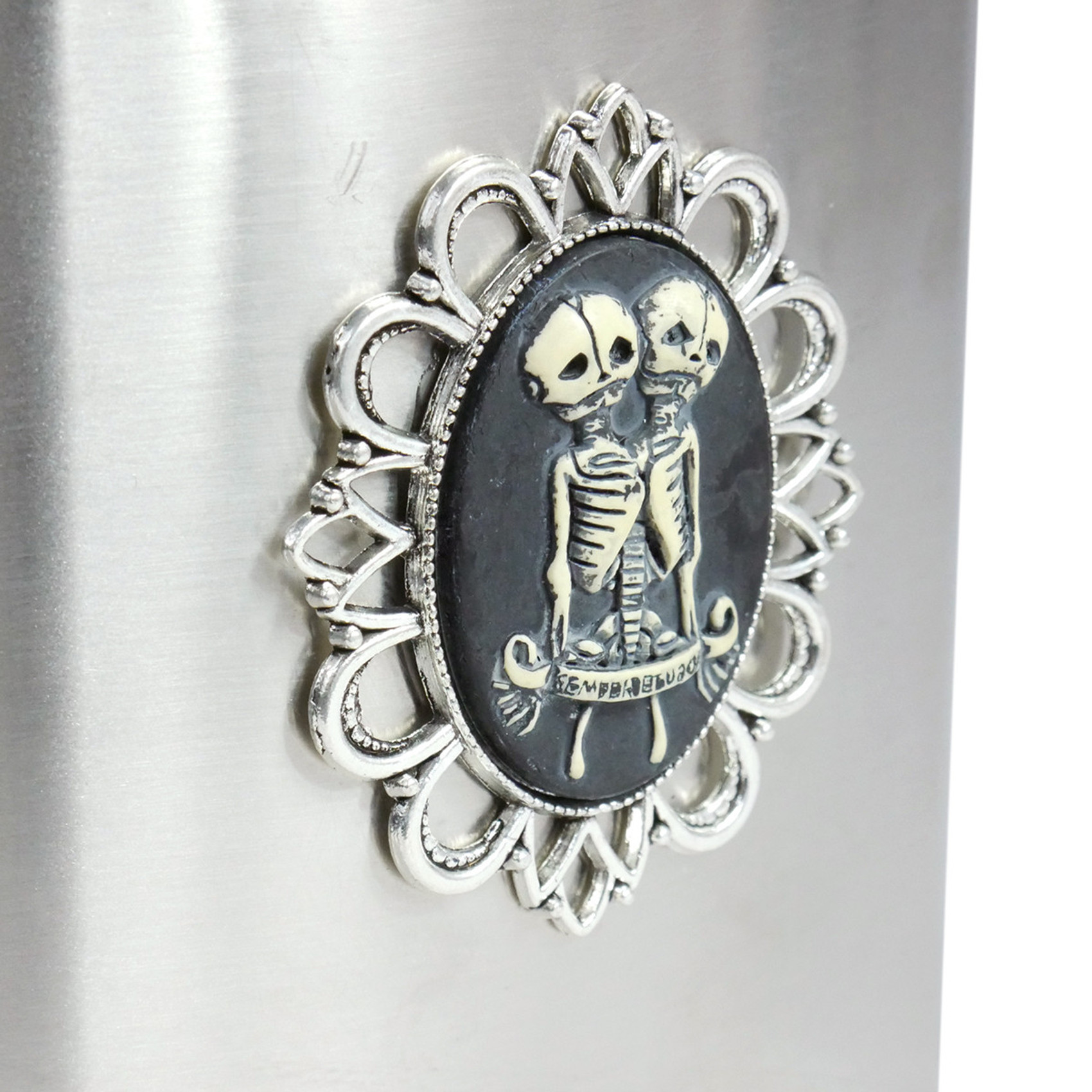 NuclearWaste-image Siamese Twins Brooch Flask